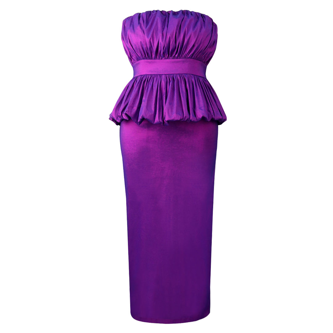 Damen Elegantes Abendkleid mit gerafftem Oberteil und figurbetonter Silhouette Echo Archiv