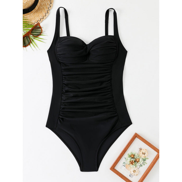 Damen Einteiliger Badeanzug mit figurformendem Schnitt und elegantem Neckholder Echo Archiv