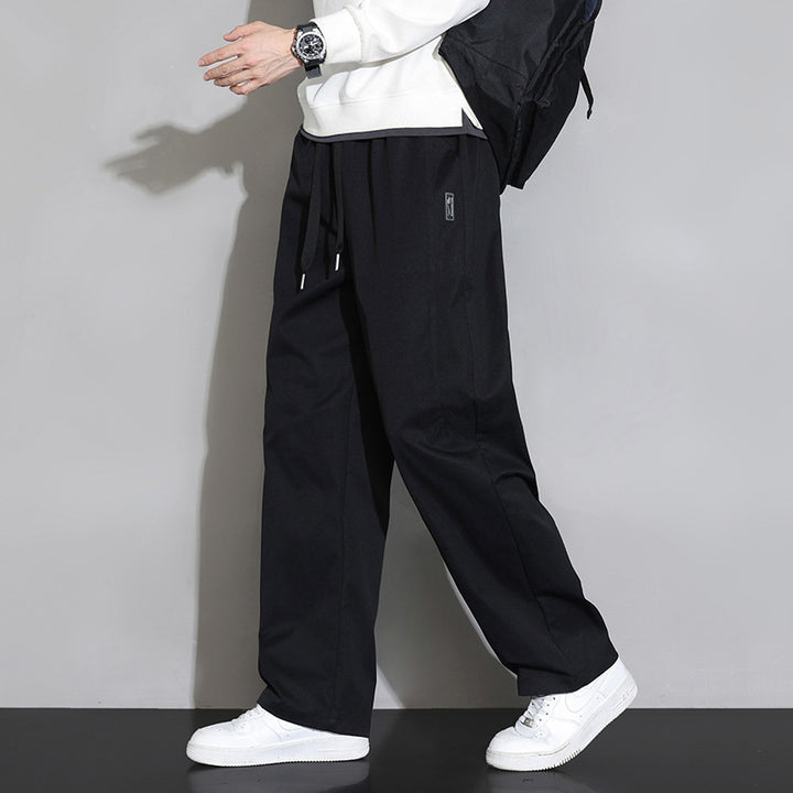 Herren Lässige und bequeme Relaxed Fit Stoffhose