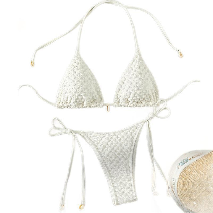 Damen Triangel-Bikini-Set mit dekorativem Bindeband Echo Archiv
