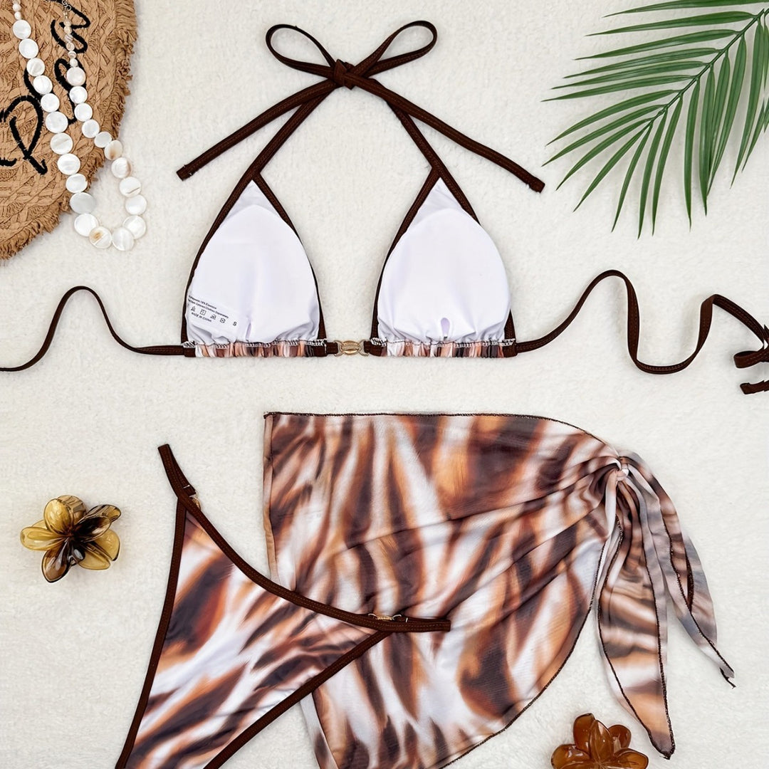 Damen Triangel-Bikini mit modischem Wickelrock Echo Archiv