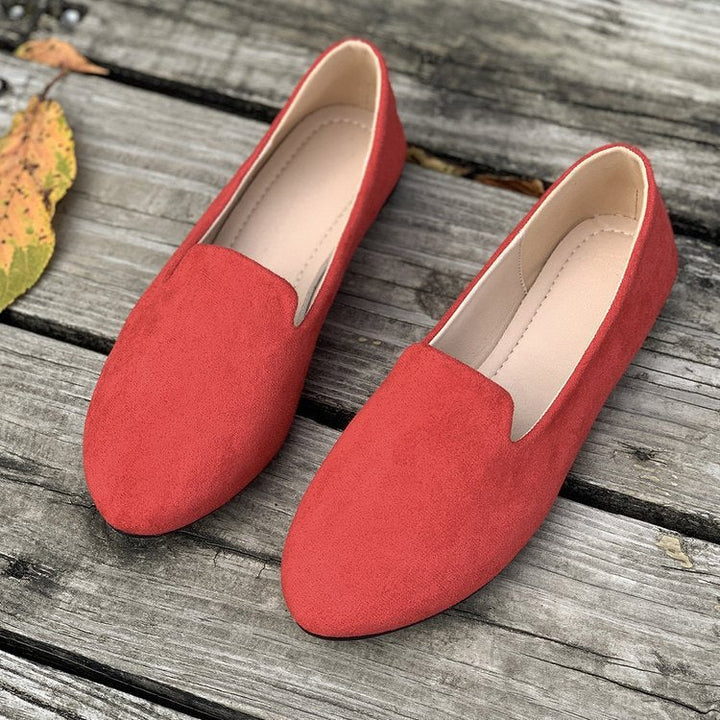 Damen Mokassins mit eleganter Schnittform aus hochwertigem Wildleder Echoarchiv