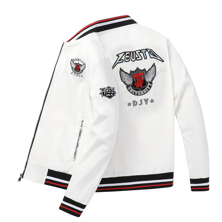 Herren Modische Bomberjacke mit Patch-Design Echo Archiv