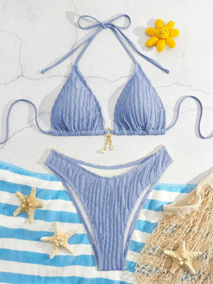 Damen Triangel-Bikini mit Rippendesign Echo Archiv