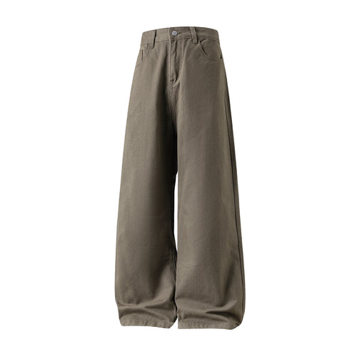 Damen Hochtaillierte Twill-Hose mit extra weitem Balloon-Schnitt Echo Archiv