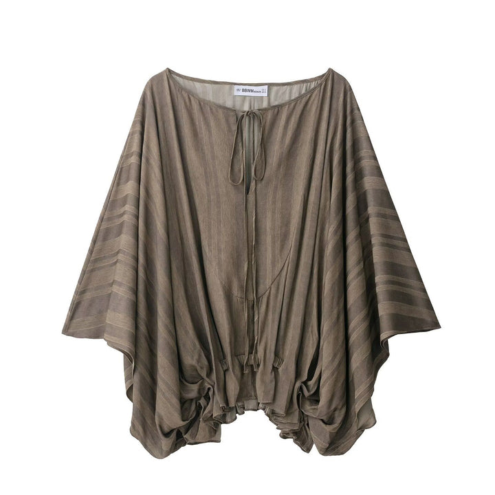 Damen Kaftan-Poncho mit Tunnelzug und V-Ausschnitt Echoarchiv