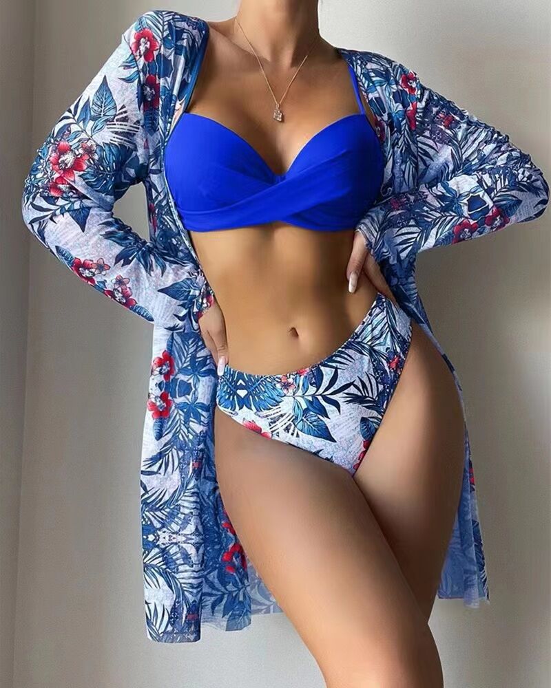 Damen Bikini-Set mit floralem Cover-Up Echo Archiv