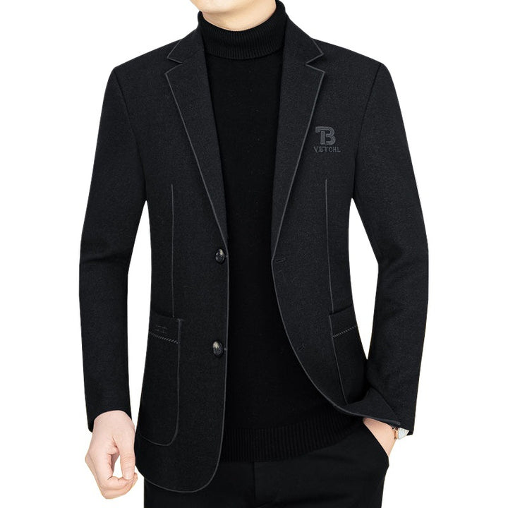 Herren Slim-Fit Sakko aus leichtem Mischgewebe mit Struktur – Tianoro