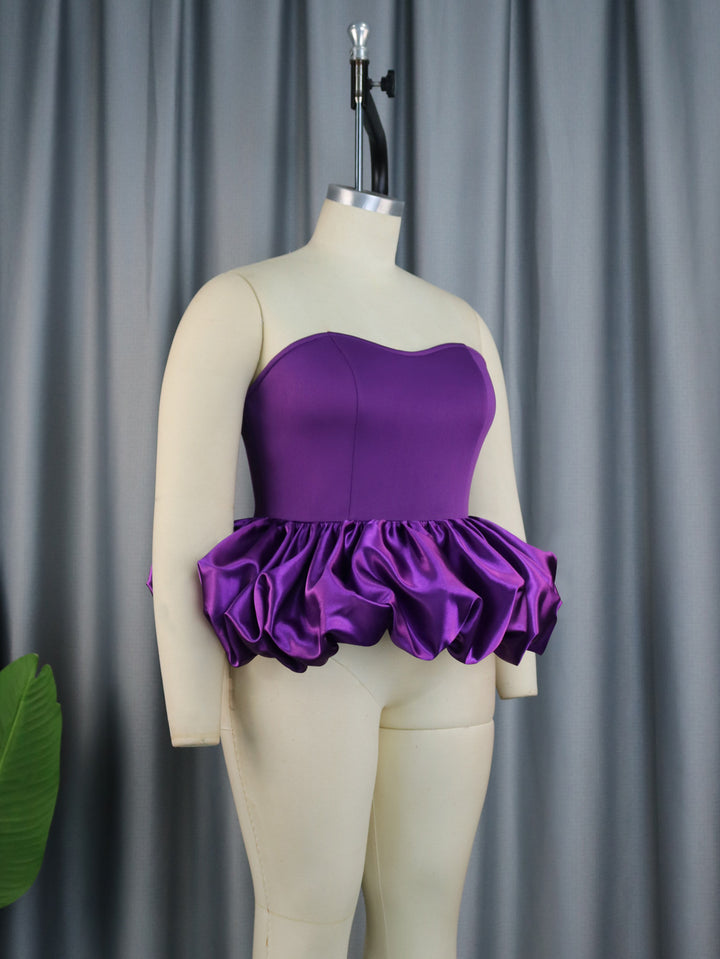 Damen Trendy Bustier mit Rüschenabschluss Echo Archiv