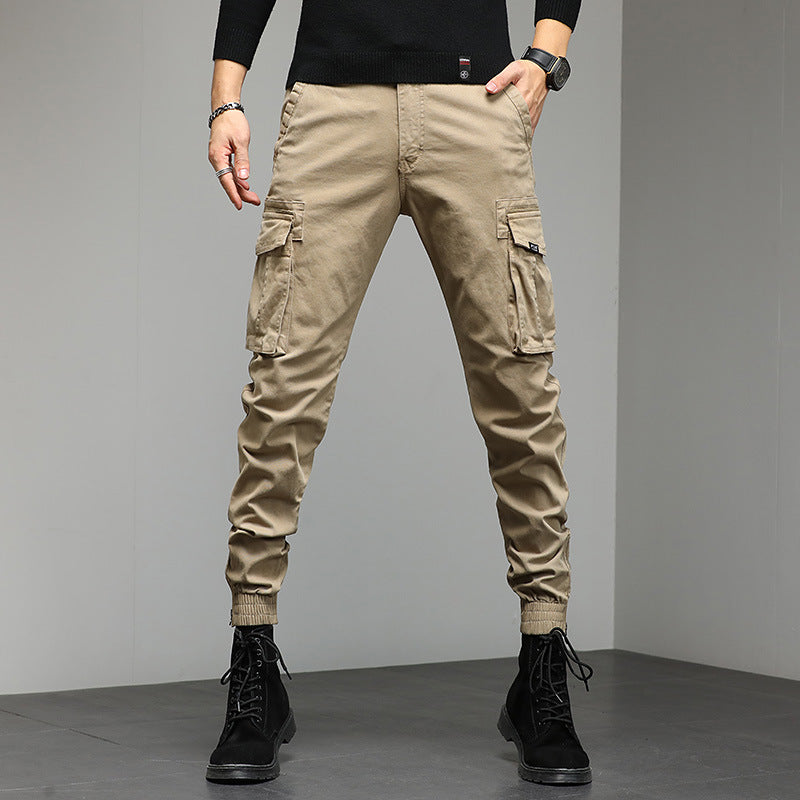 Herren stylische Cargohose mit elastischem Bund und praktischen Taschen Echoarchiv