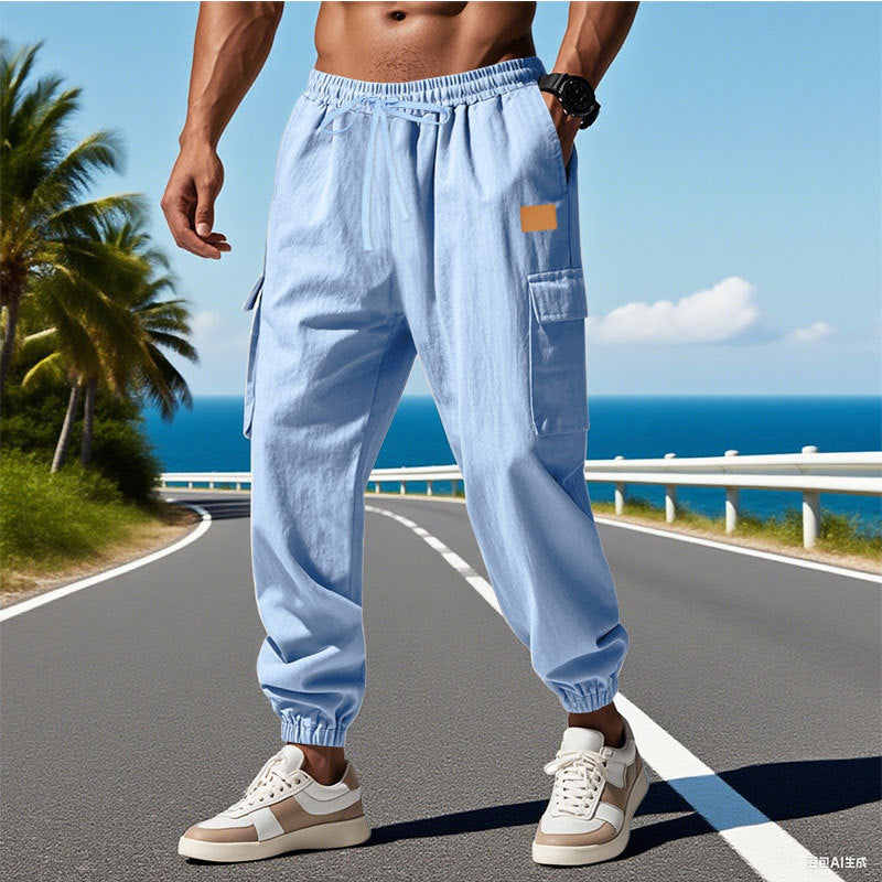 Herren Cargo-Hose mit elastischem Bund und praktischen Taschen Echoarchiv