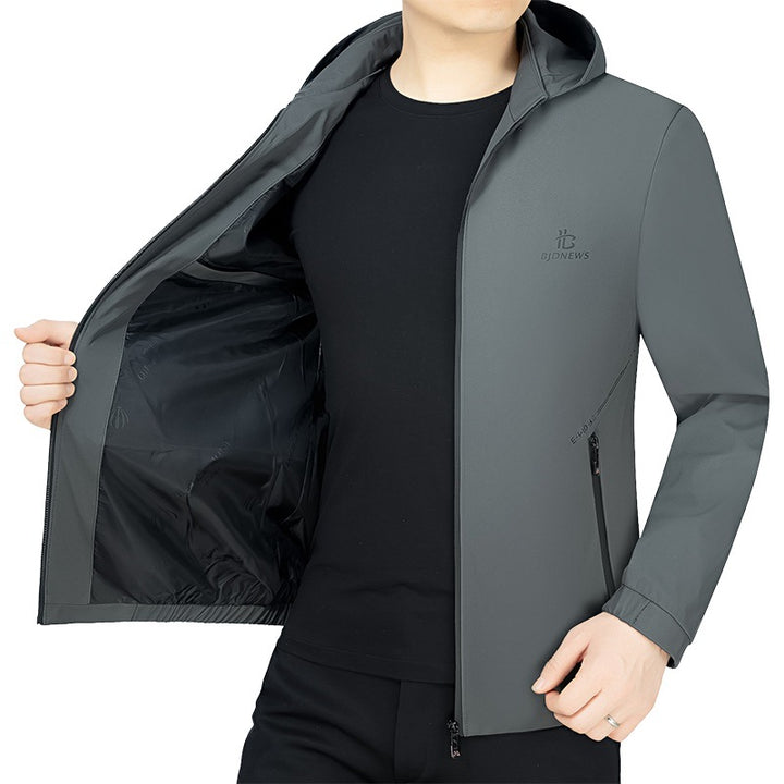 Herren Sportjacke mit Kapuze und Taschen Echoarchiv