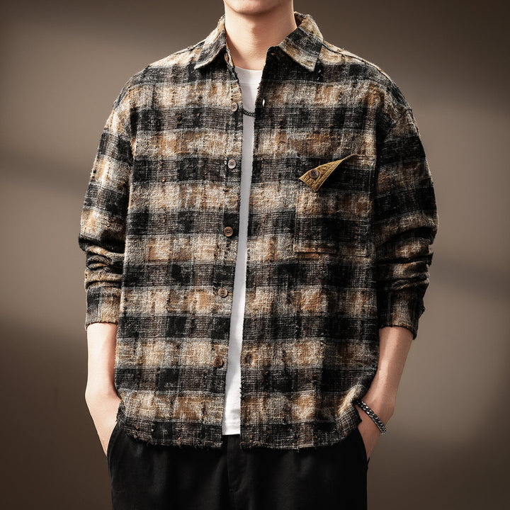 Herren Karierte Flanelljacke Echo Archiv
