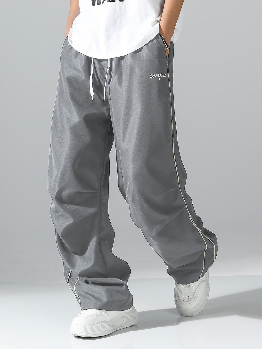 Herren Bequeme Freizeit- und Sporthose mit elastischem Bund und seitlichen Taschen Echo Archiv