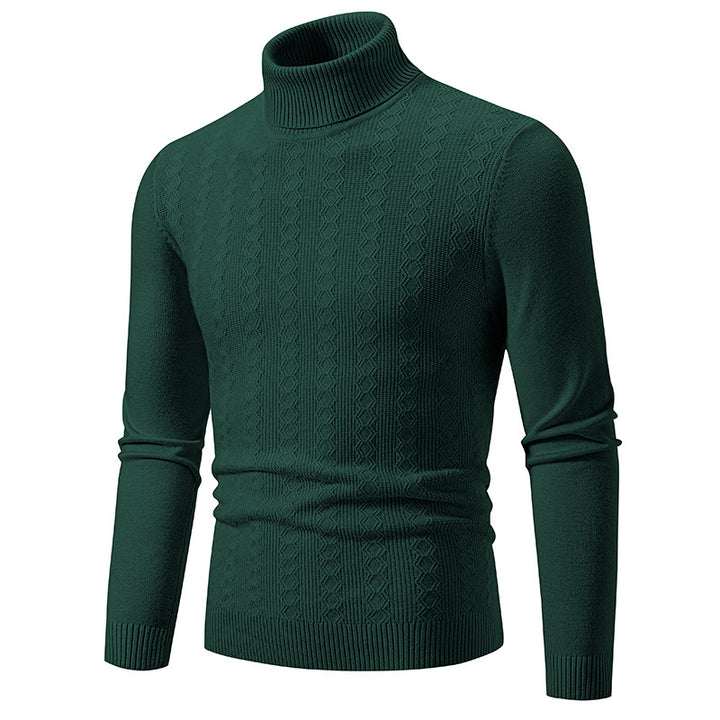 Herren Komfortabler Rollkragenpullover mit strukturiertem Design und hochwertiger Baumwolle Echoarchiv