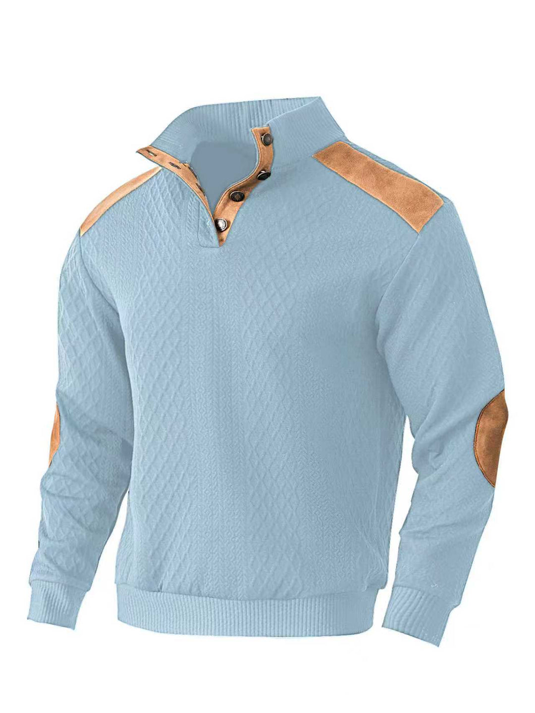 Herren Strickpullover mit einzigartigem Stehkragen und modischen Details Echoarchiv