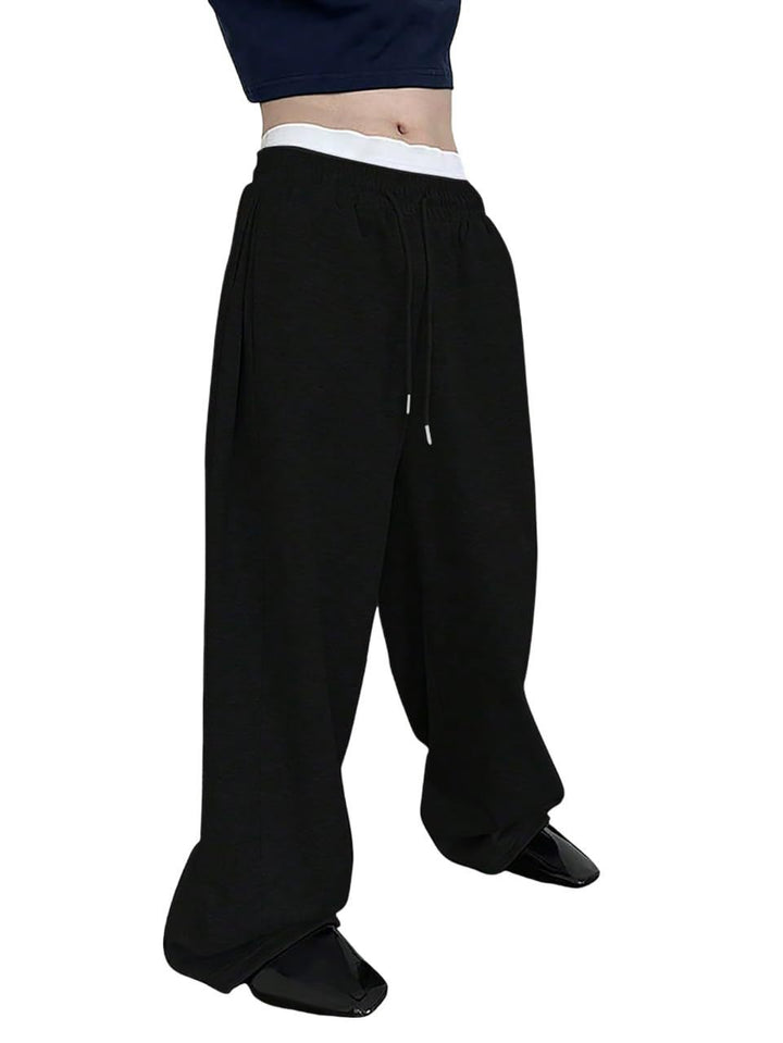 Herren nan lockere Oversize Jogginghose mit elastischem Bund und Kordelzug Echo Archiv