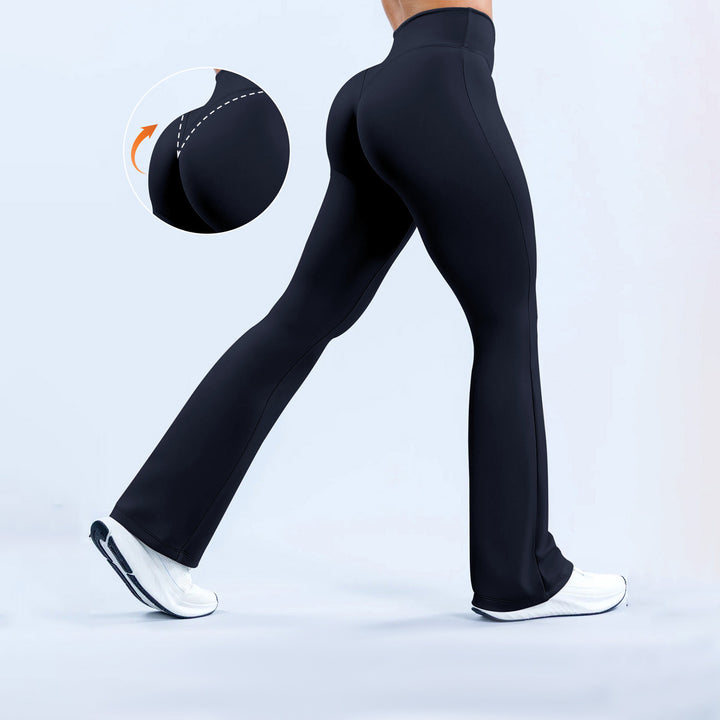 Damen Hoch sitzende Yoga-Hosen mit Ellbogen-Design und Figur formender Passform Echo Archiv