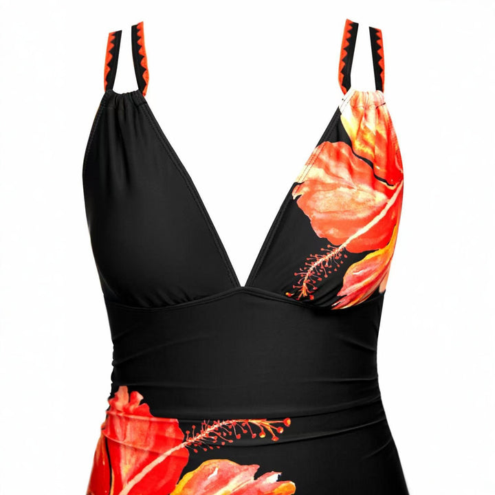 Damen Eleganter Einteiler mit floralen Akzenten Echo Archiv