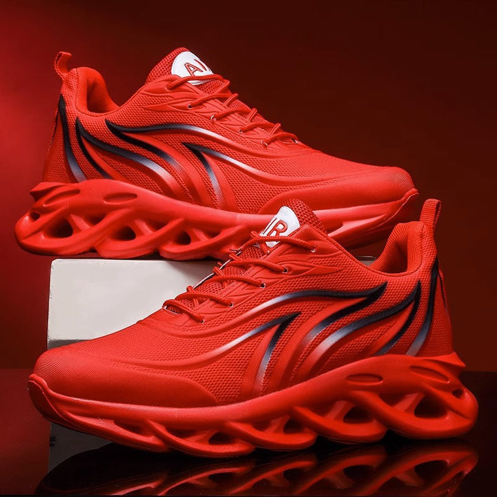 Herren futuristische Wellen-Sohlensneaker mit atmungsaktivem Strickoberteil Echo Archiv