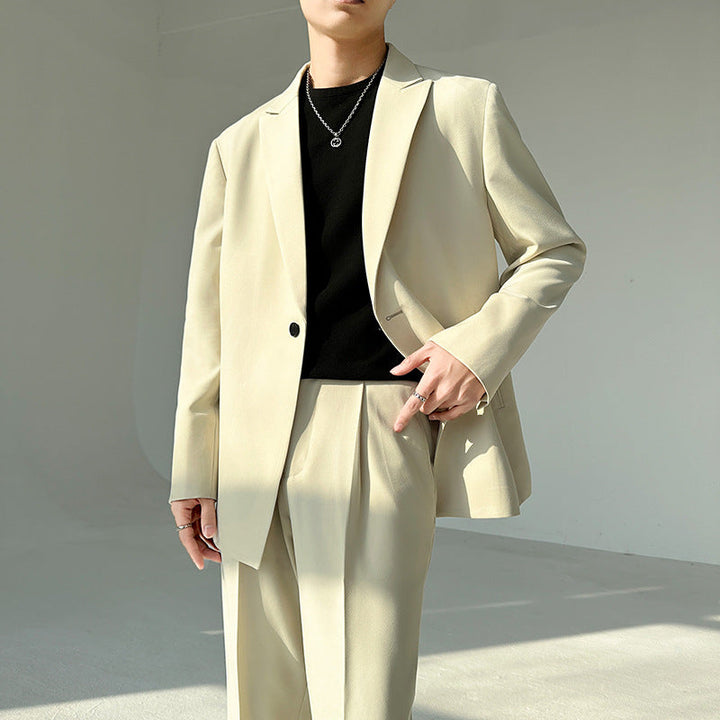 Herren eleganter Anzugblazer mit Echoarchivrnem Schnitt und feinem Innenfutter Echoarchiv