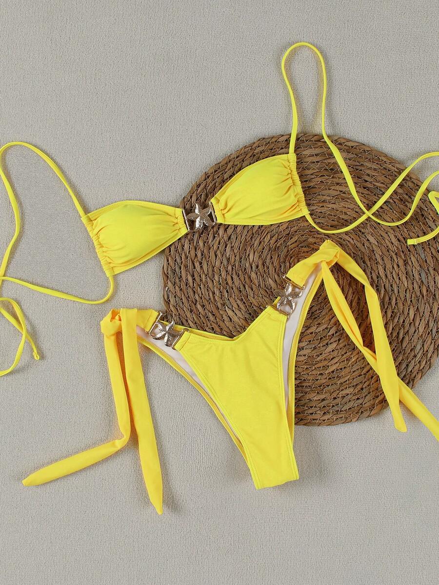 Damen Bikini-Set mit eleganten Schnallen Echo Archiv