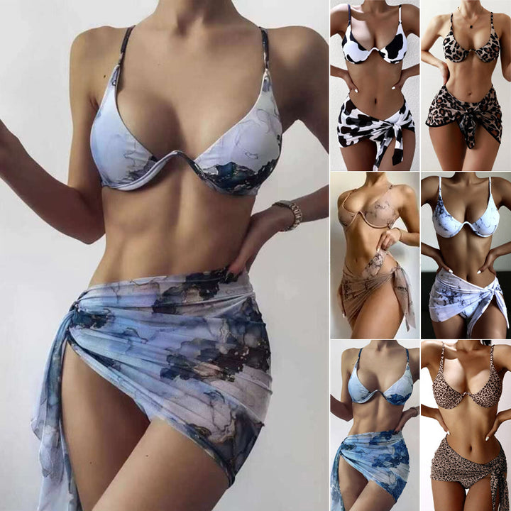 Damen Triangel-Bikini-Set mit elegantem Wickelrock Echo Archiv