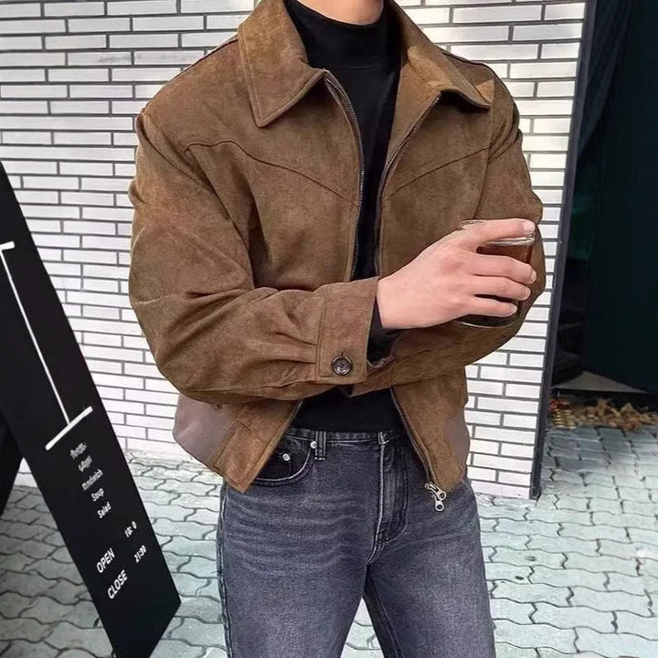 Herren lässige Overshirt-Jacke mit robustem Reißverschluss und praktischen Taschen Echoarchiv