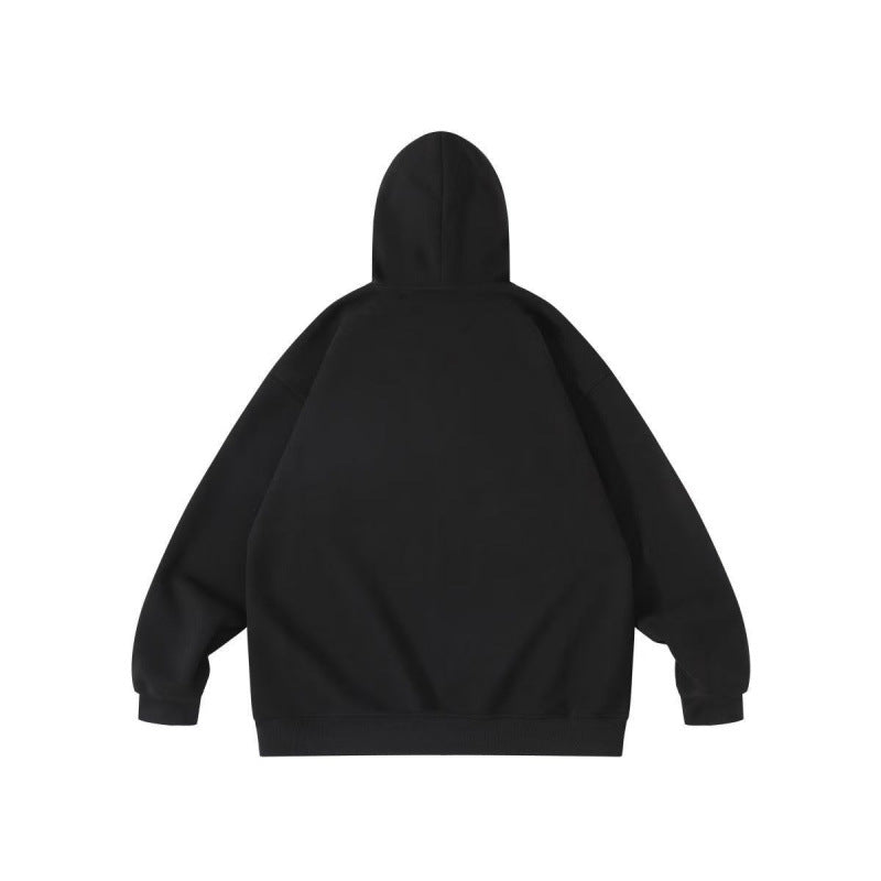 Unisex Oversize-Kapuzenpullover mit Statement-Print und Kängurutasche Echo Archiv