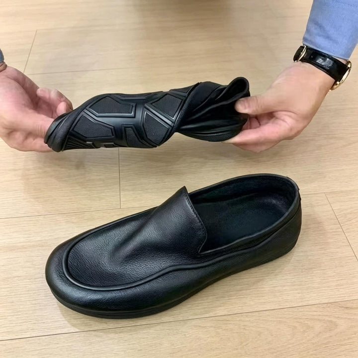 Herren Elegante Slip-On Leder Mokassins Echoarchiv