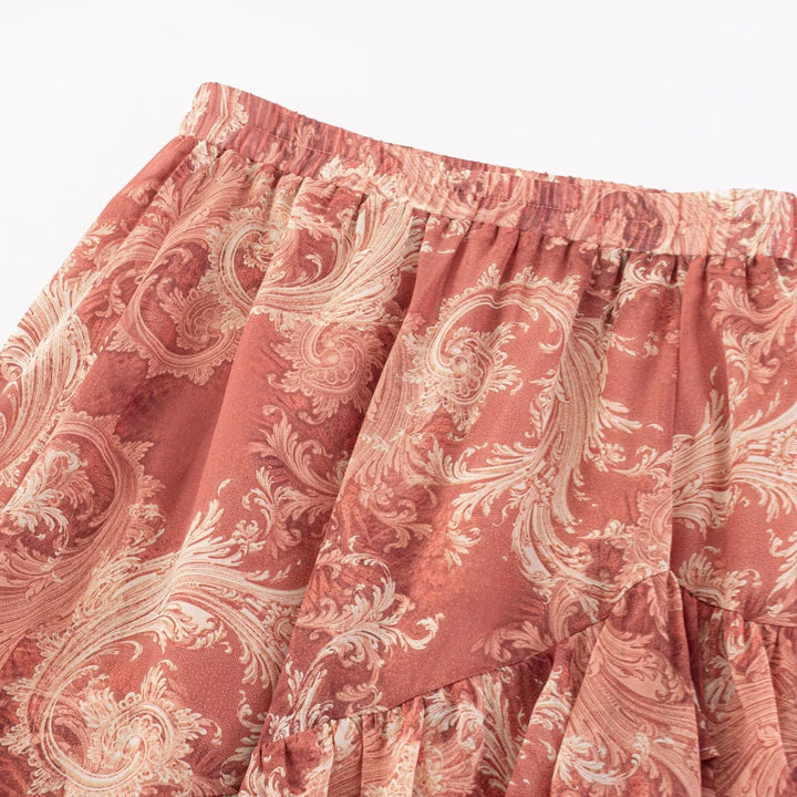 Damen Maxi-Rock mit voluminösem Stufendesign Echo Archiv