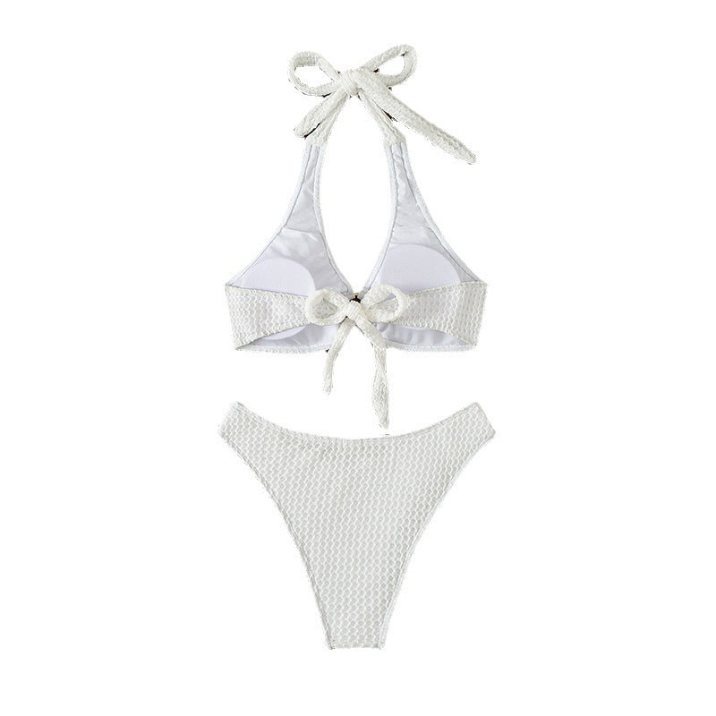Damen Triangel-Bikini mit raffiniertem Ring-Detail und markantem Strukturdesign Echo Archiv