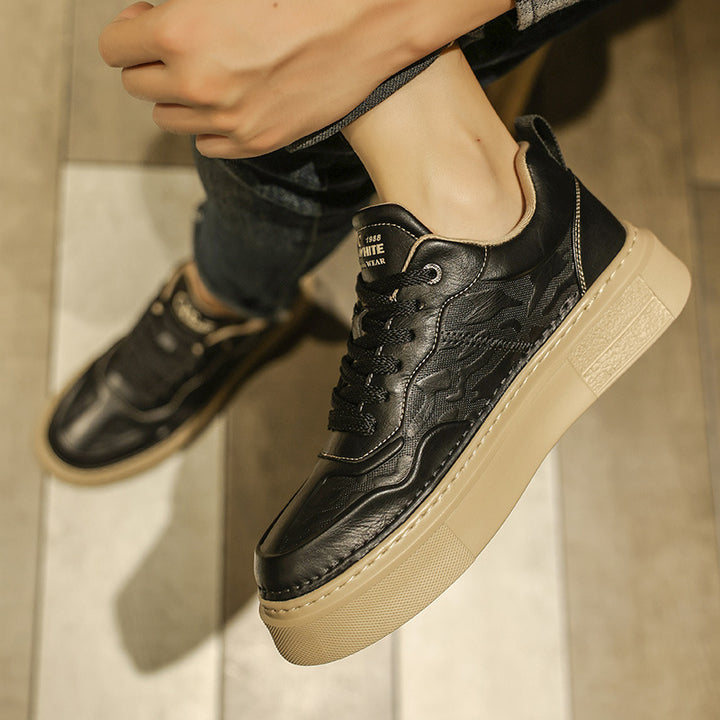 Unisex Plateausneaker mit geprägtem Obermaterial und extrahoher Platformsohle Echoarchiv
