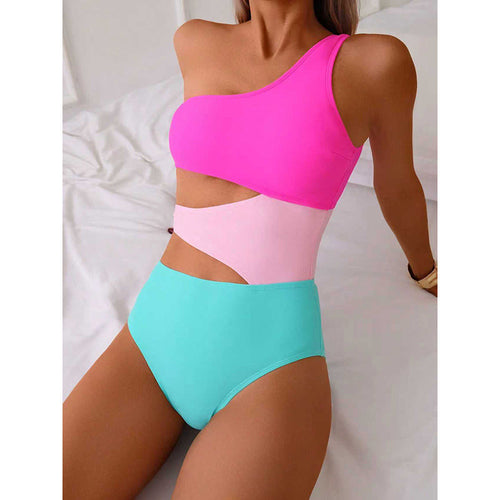 Damen Cut-Out Badeanzug mit asymmetrischem Design Echo Archiv
