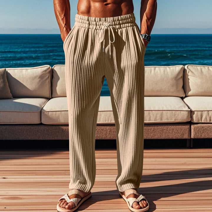 Herren lässige Freizeithose mit atmungsaktivem Material und elastischem Bund Echoarchiv