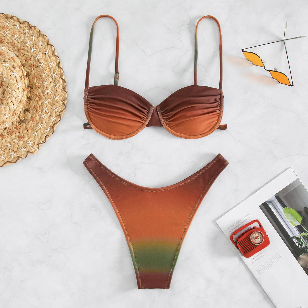 Damen Bikini-Set mit gepaddetem Oberteil und figurschmeichelndem Schnitt Echo Archiv