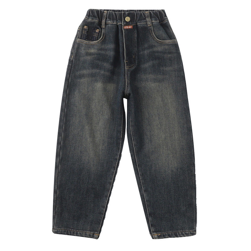 Herren baggy Jeans mit kreativen Taschen Echo Archiv