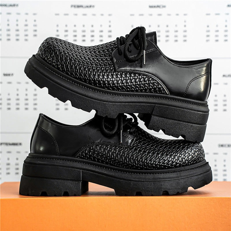 Damen gewebte Plateau-Derby-Schuhe mit robuster Profilsohle, atmungsaktivem Flechtoberteil und gepolstertem Komfortfußbett Echo Archiv