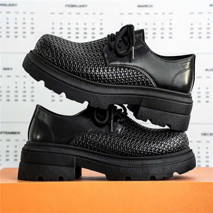Damen gewebte Plateau-Derby-Schuhe mit robuster Profilsohle, atmungsaktivem Flechtoberteil und gepolstertem Komfortfußbett Echo Archiv