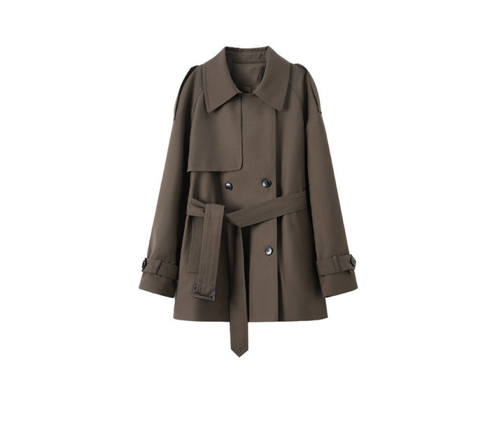 Damen Modischer Trenchcoat mit tailliertem Schnitt Echoarchiv
