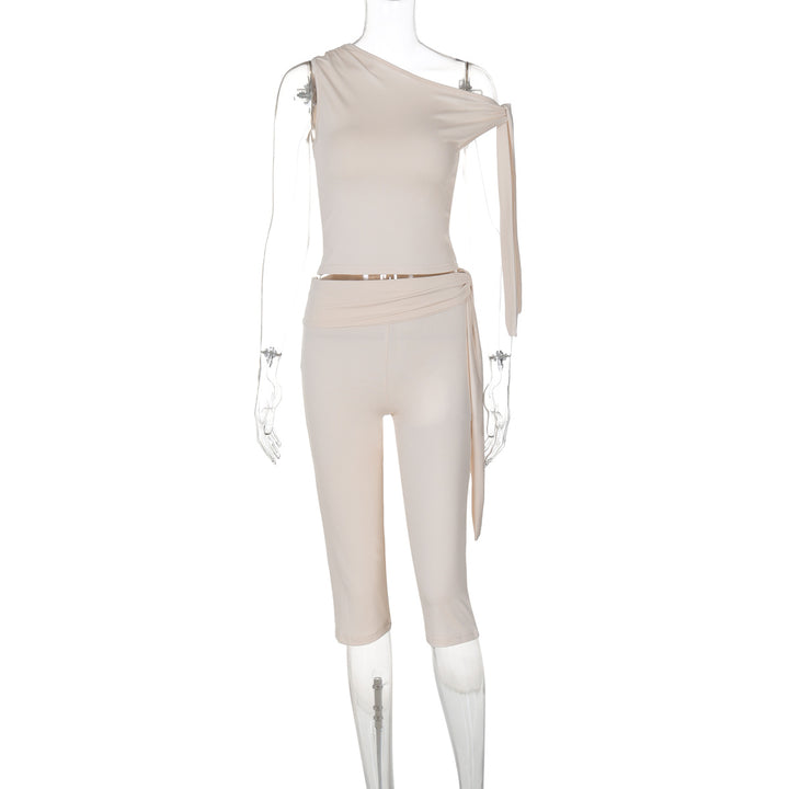 Damen Einseitiger Jumpsuit mit exklusiven Drapierungen Echo Archiv