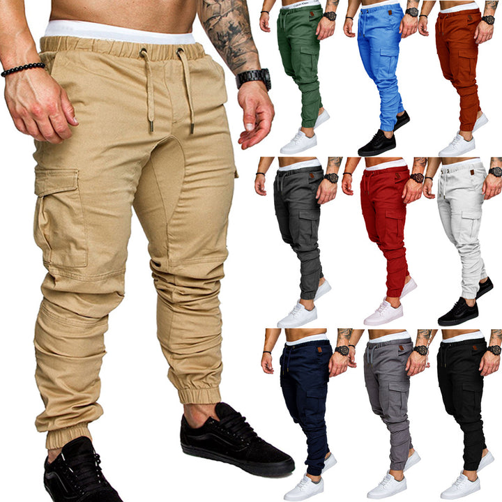 Herren nan Slim-Fit Cargo-Joggerhose mit elastischem Tunnelzug, verstärkten Nähten und Mehrfachtaschen Echo Archiv