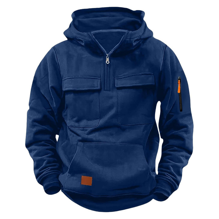 Herren funktionale Kapuzenjacke mit Reißverschluss und praktischen Taschen Echoarchiv