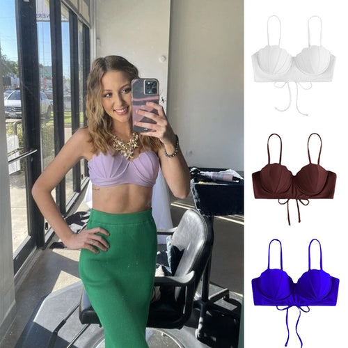 Damen Bikinibra mit schalenförmigem Design und verstellbaren Trägern Echo Archiv