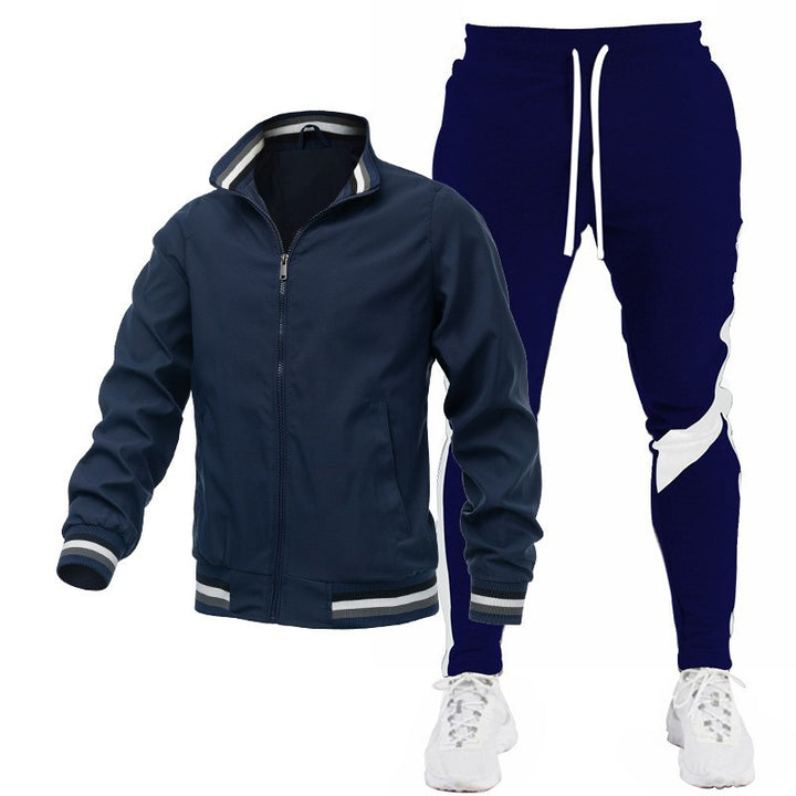 Herren Sportliches Trackjacke und Jogginghose Set Echo Archiv