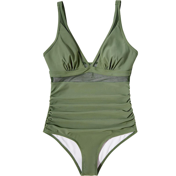 Damen Einteiler Badeanzug mit ansprechendem Leopardenmuster und figurformendem Design Echo Archiv