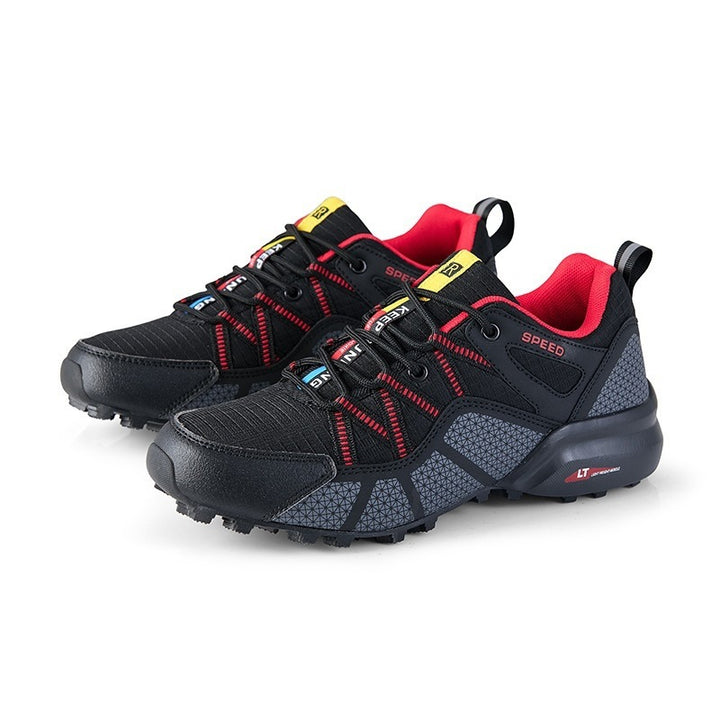 Herren nan robuster Trailrunning- und Outdoor-Sneaker mit griffiger Multiterrain-Profilsohle, verstärkter Zehenkappe und Bungee-Schnürung Echo Archiv