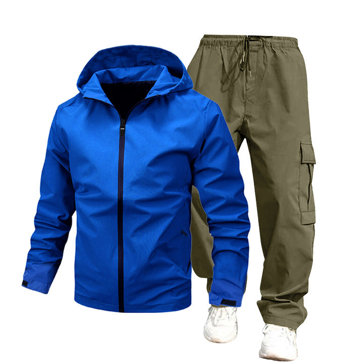 Herren Wetterfeste Outdoor-Jacke und Cargo-Hose Echo Archiv