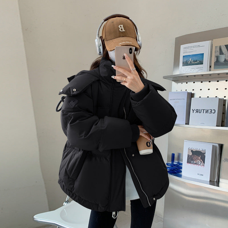 Damen nan oversized gesteppte Winterjacke mit Kapuze und Thermowattierung Echo Archiv
