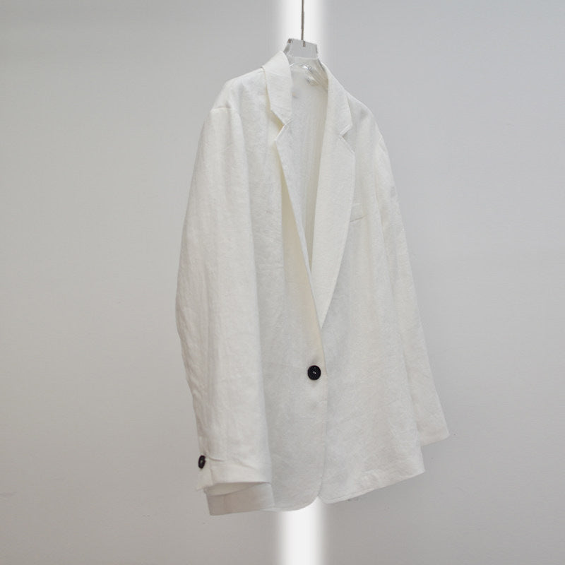 Damen Eleganter und lässiger Leinenblazer Echoarchiv